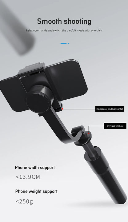 Single Axis Wireless Handheld Gimbal H5 Stabilizer Anti-Shake Tripod Bracket Smartphone Camera Action Handheld Gimbal Stabilizer Tripods & Monopods auto face tracking automatic selfie sticks blogging accessories camera stablizer electronics handheld stablizer intelligent face tracking matchless online mobile phone accessories for blogging portable auto balance selfie stick selfie sticks tripod selfie tripod video video camera and mobile video accessories video devices video holder