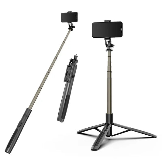 Aluminum Alloy 1560mm Wireless Control Selfie Stick Tripod Foldable Monopod Handheld Stabilizer for Gopro Camera Ring Light Tripods & Monopods auto face tracking automatic selfie sticks blogging accessories camera stablizer electronics Gimbal handheld stablizer intelligent face tracking matchless online mobile phone accessories for blogging portable auto balance selfie stick selfie sticks tripod selfie tripod video video camera and mobile video accessories video devices video holder