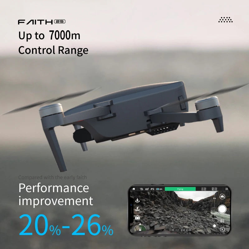 NEW Faith2s Faith 2s 7km HD Video Transmission 35 mins flight time EIS professional drones with 4k camera and gps mini drone Drones 4k 5g bluetooth 5g connection 6k 8k drone drone for video making drone with video camera matchless online RC drone with 360 video camera remote controlled drone with 360 camera versatile camera and drone video video making