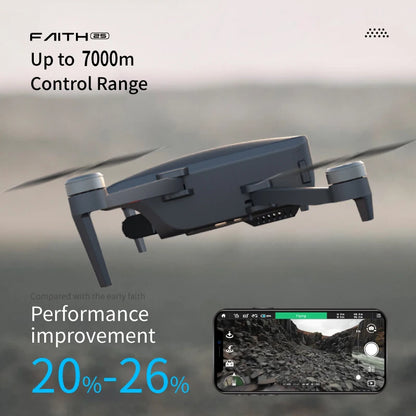 NEW Faith2s Faith 2s 7km HD Video Transmission 35 mins flight time EIS professional drones with 4k camera and gps mini drone Drones 4k 5g bluetooth 5g connection 6k 8k drone drone for video making drone with video camera matchless online RC drone with 360 video camera remote controlled drone with 360 camera versatile camera and drone video video making