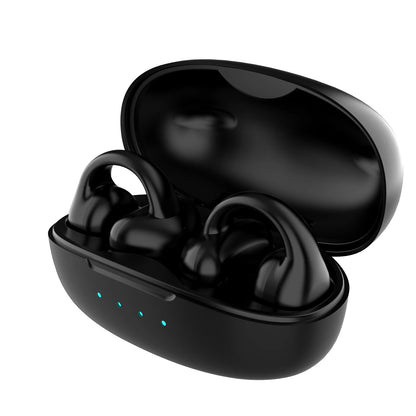 Open-ear Bt 5.3 Wireless Earbuds Bass Type-C Earphones Black Headphones & Earbuds audio bluetooth headphones certified headphone earbud electronics in ear headphone matchless online