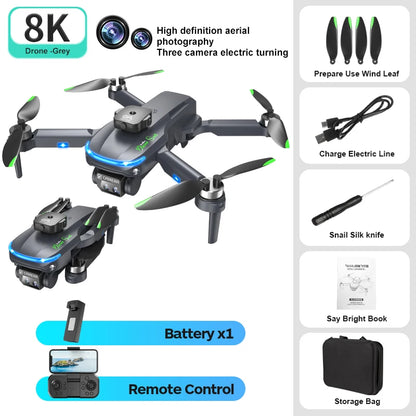 S118 Drone with 4K Professional Dual Camera 5G WIFI 360 Obstacle Avoidance FPV Brushless Motor RC Quadcopter Mini Drone S118 drone Black Dual Camera 1B S118 drone Drones 4k 5g bluetooth 5g connection 6k 8k drone drone for video making drone with video camera matchless online RC drone with 360 video camera remote controlled drone with 360 camera versatile camera and drone video video making