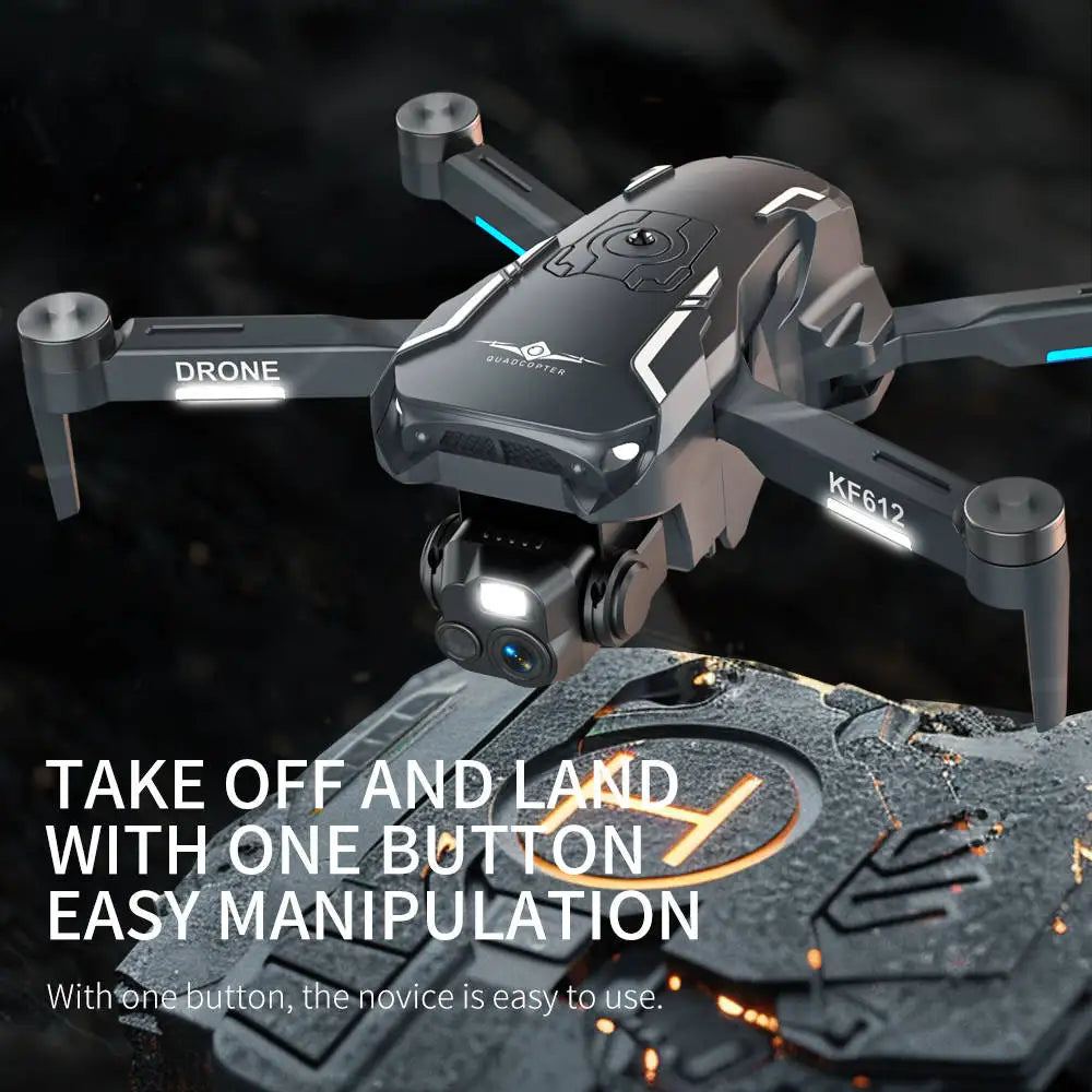 JHD New KF612 Drone 4k Profesional HD Camera 2-Axis Gimbal Anti-Shake Aerial Photography Brushless Foldable Quadcopter dron toys Drones 4k 6k 8k blogging accessories camera stablizer drone camera drones electronics handheld stablizer intelligent face tracking matchless online mobile phone accessories for blogging RC controlled drone camera video camera and mobile video accessories video devices