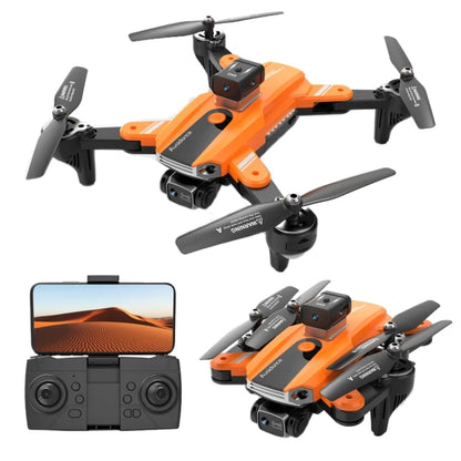 8K HD Dual-camera Drone, 360 Degree Intelligent Obstacle Avoidance GPS Positioning Aerial Quadcopter S8 Orange Drones 4k 5g bluetooth 5g connection 6k 8k drone drone for video making drone with video camera matchless online RC drone with 360 video camera remote controlled drone with 360 camera versatile camera and drone video video making