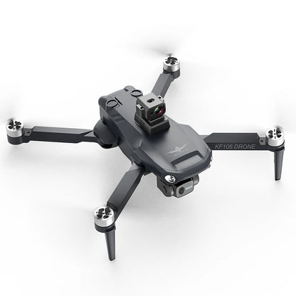 New KF106 Drone 3-Axis 6K Camera 25 mins drone with camera 4K Brushless Motor Obstacle Avoidance Professional Quadcopter Drones 4k 5g bluetooth 5g connection 6k 8k drone drone for video making drone with video camera matchless online RC drone with 360 video camera remote controlled drone with 360 camera versatile camera and drone video video making