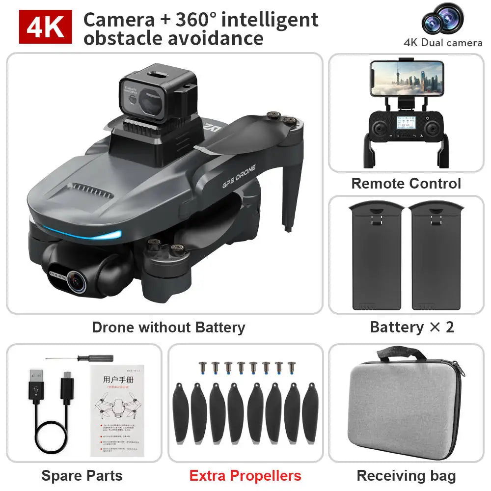 JHD L200 PRO MAX Drone 4K 2-Axis PTZ HD Dual Camera Laser Obstacle Avoidance Brushless Motor GPS 5G WIFI RC FPV camera 4k VS SG OA with 2B Drones 4k 5g bluetooth 5g connection 6k 8k drone drone for video making drone with video camera matchless online RC drone with 360 video camera remote controlled drone with 360 camera versatile camera and drone video video making