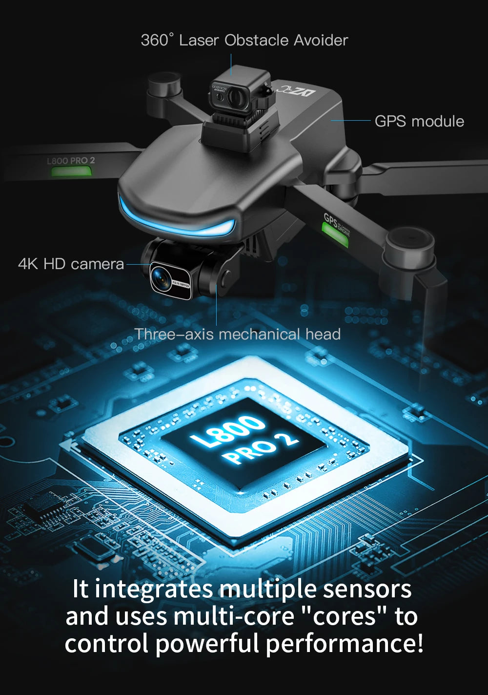 L800 Pro 2 Mini Drone With obstacle avoidance 4k Profesional gps 5 km Quadcopter with Camera Drone HD 4K 8K GPS Drone Drones 4k 5g bluetooth 5g connection 6k 8k drone drone for video making drone with video camera matchless online RC drone with 360 video camera remote controlled drone with 360 camera versatile camera and drone video video making