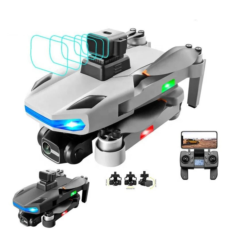 NEW S135 MAX Dron GPS 8K Dual HD Camera 3-Axis FPV Obstacle Avoidance Drones Brushless Quadcopter Toy Drone S135 V KAI ONE Drones 4k 5g bluetooth 5g connection 6k 8k drone drone for video making drone with video camera matchless online RC drone with 360 video camera remote controlled drone with 360 camera versatile camera and drone video video making