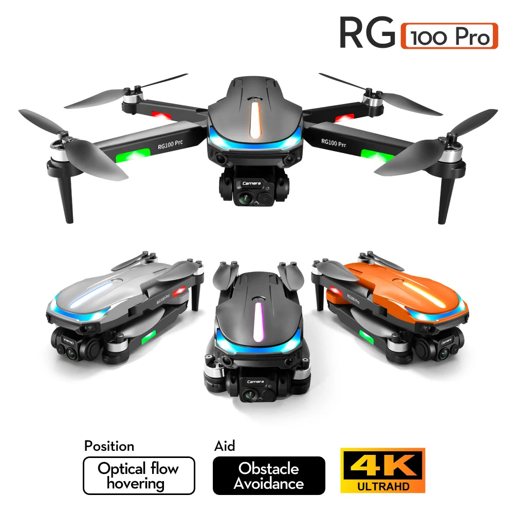 Hot selling RG100 pro Drone GPS with 8K Dual Camera 5G WIFI Obstacle Avoidance FPV Brushless Motor RC Quadcopter Mini Drone Drones 4k 5g bluetooth 5g connection 6k 8k drone drone for video making drone with video camera matchless online RC drone with 360 video camera remote controlled drone with 360 camera versatile camera and drone video video making