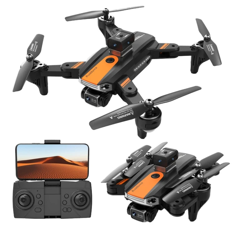 8K HD Dual-camera Drone, 360 Degree Intelligent Obstacle Avoidance GPS Positioning Aerial Quadcopter S8 Black Drones 4k 5g bluetooth 5g connection 6k 8k drone drone for video making drone with video camera matchless online RC drone with 360 video camera remote controlled drone with 360 camera versatile camera and drone video video making