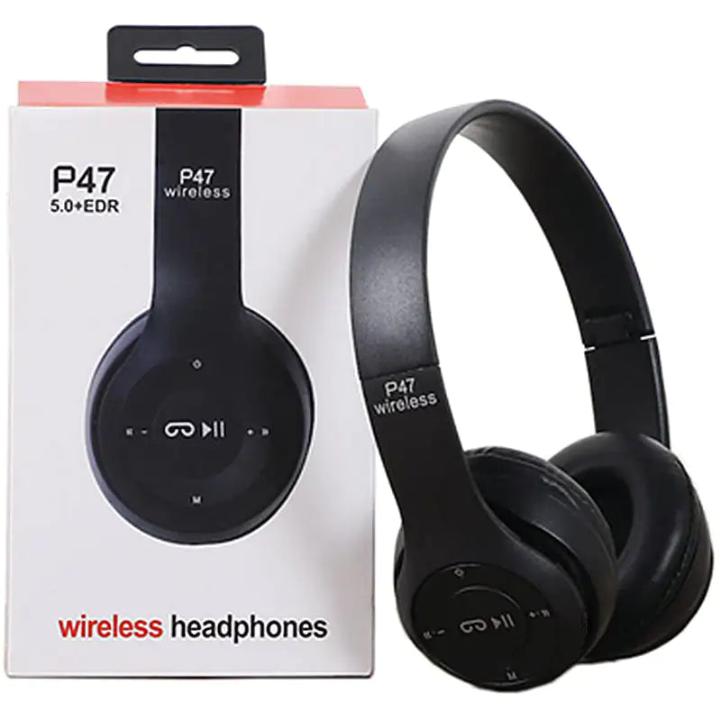 Wireless Bluetooth P47 Headphones Headphones & Earbuds audio audio device bluetooth headphone and earphone and earbud bluetooth headphones electronics fashion headphone gaming headphone headphone headphone for music headphones headphones for sports new headphones Wireless Bluetooth P47 Headphones