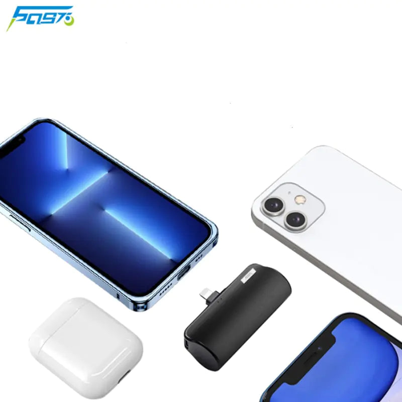 Mini Power Bank – Portable Charging Without the Cord Hassle Power banks 5000 android c type iphone lightening mini New arrival power bank {{ product_collections }} {{ product_description }}