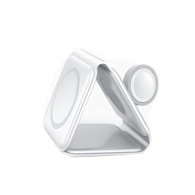 3-in-1 Magnetic Foldable Wireless Charger | Fast & Safe Charging | Compact & Portable 3 In 1-White Wireless Chargers air pods air poods airpods apple watch charging pads charging station horizontal iphone led magnetic charger mobile phone samsung vertical wireless charger {{ product_collections }} {{ product_description }}