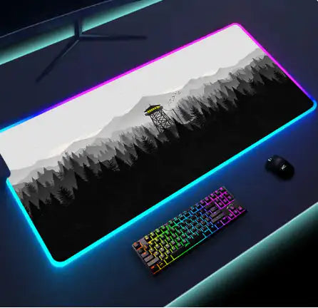 Luminous LED Lighting Mouse Pad Desk Mat computer Computer Accessories computer table accessories Computers Computers & Accessories electronics Electronics & Gadgets electronics accessories Luminous LED Lighting Mouse Pad RGB mouse and keyboard mat for computer table