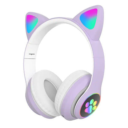 Cat Ear Bluetooth Headphones Style 12 Headphones & Earbuds audio audio device audio devices bluetooth bluetooth calling bluetooth headphones cat shape headphone electronics headphones Headphones & Earbuds new headphones wireless headphones