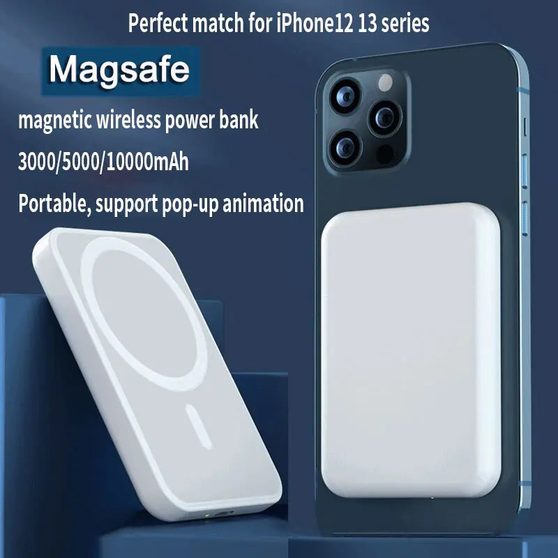 20000 mAh Mini Wireless Portable Power Bank | Fast Charging | Best iPhone 12/13 Charger Wireless Power Banks 20000 mah apple battery fast charger high capacity iphone magnetic magsafe portable premium quality wireless {{ product_collections }} {{ product_description }}