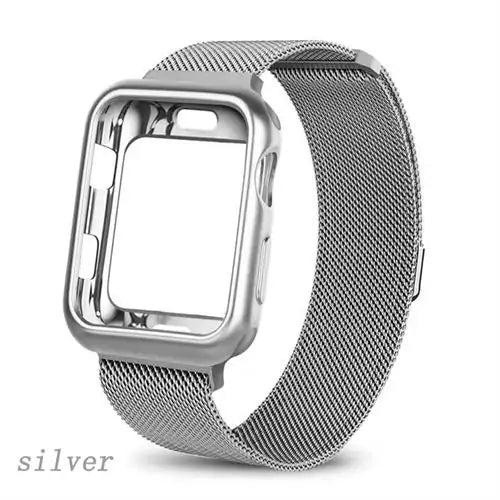 Make a Statement with Our Apple Watch Metal Bracelet Silver 40 Millimeter Series 5 4 Apple Watch Bands apple apple watch apple watch band apple watch strap band bracelet iwatch mesh watch {{ product_collections }} {{ product_description }}