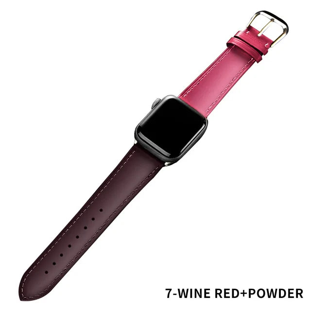 Elevate Your Style with Our Brown Leather Band for Apple Watch Wne Red Powder 38mm 18 Apple Watch Bands apple watch apple watch band apple watch band and case apple watch strap leather leather band {{ product_collections }} {{ product_description }}