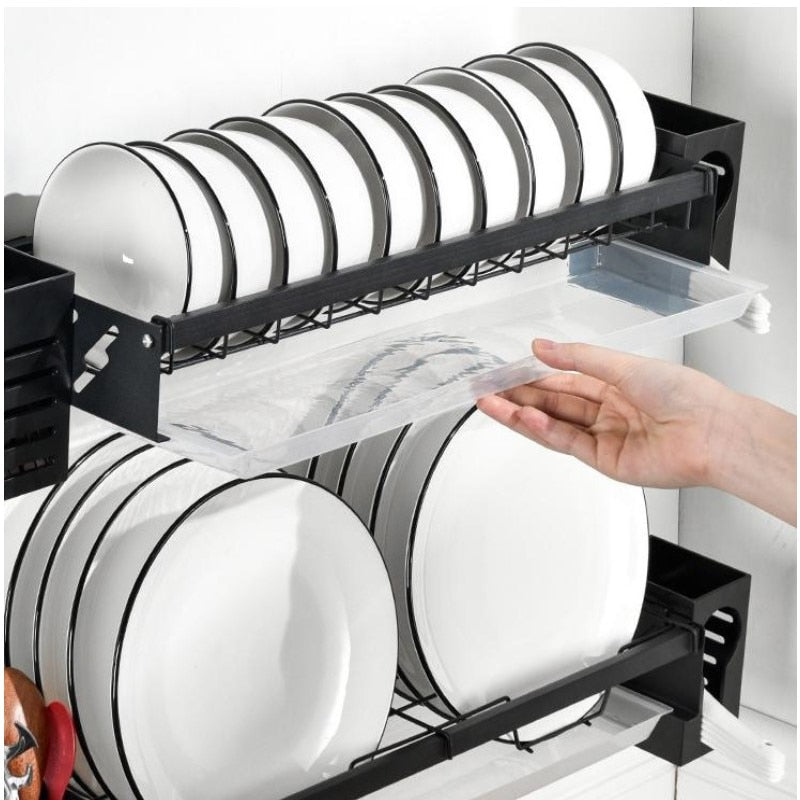 Kitchen Wall Mounted Dish Drying Rack Kitchen Items Drainer freeshipping Holder home and kitchen Kitchen Kitchen Wall Mounted Dish Drying Rack Rack