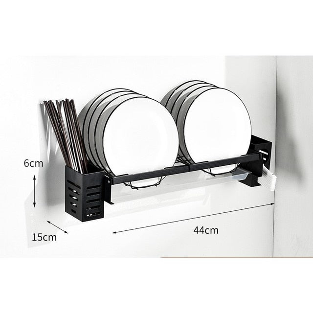 Kitchen Wall Mounted Dish Drying Rack Kitchen Items Drainer freeshipping Holder home and kitchen Kitchen Kitchen Wall Mounted Dish Drying Rack Rack