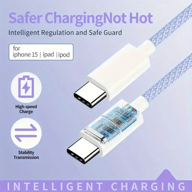 USB Type-C to Type-C Cable Charging Cables apple products c type charging cable devices durable charging cable electronics fast charging cable iphone mobile charging cable tablet charging cable {{ product_collections }} {{ product_description }}