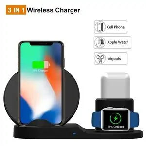 Wireless Charger Stand | Universal Compatibility | Safe & Smart Charging Wireless Chargers 3 in 1 air pods airpods apple apple watch charger charging pads charging station fast charger iphone magnetic magsafe mmagnetic New arrival watch wireless charger {{ product_collections }} {{ product_description }}