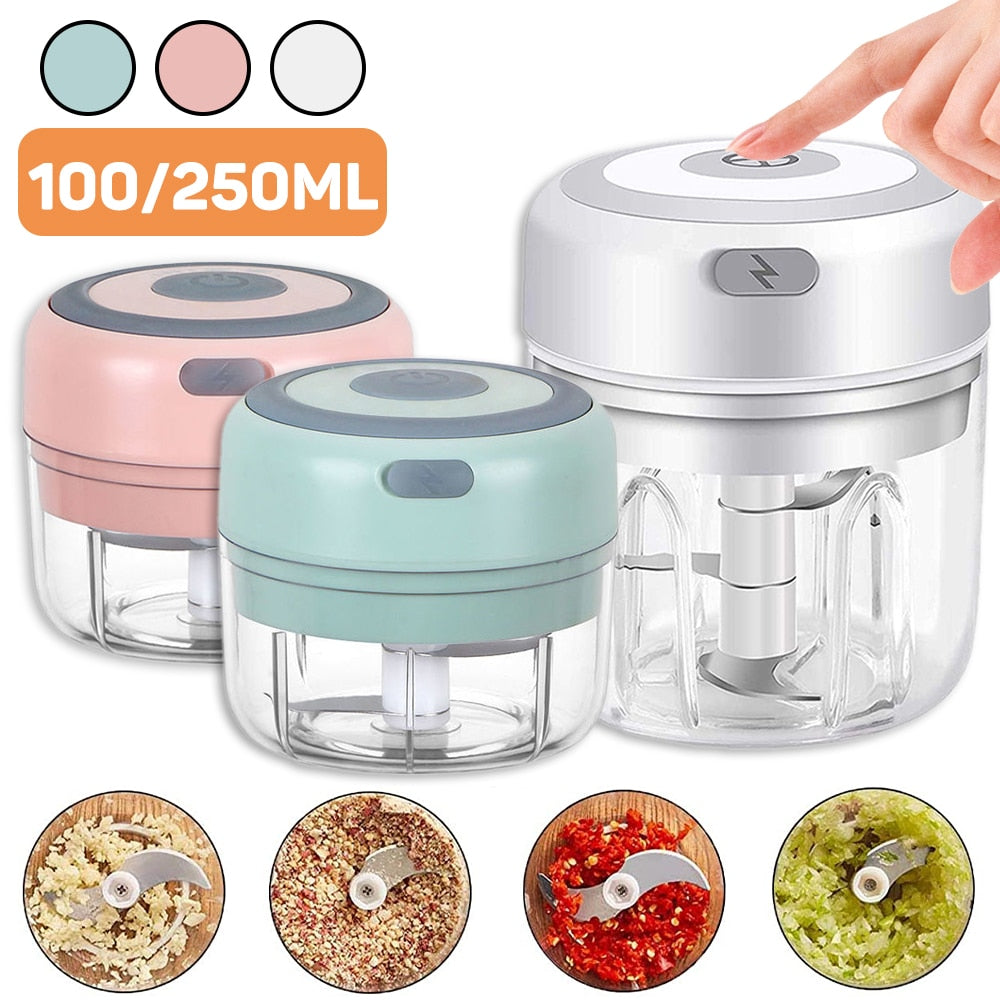 Mini Electric Garlic Chopper Kitchen Appliances chopper freeshipping garlic chopper home and kitchen Kitchen kitchen items Mini Electric Garlic Chopper vegetable chopper