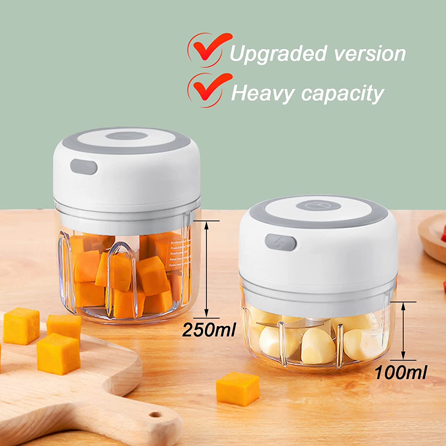 Mini Electric Garlic Chopper Kitchen Appliances chopper freeshipping garlic chopper home and kitchen Kitchen kitchen items Mini Electric Garlic Chopper vegetable chopper