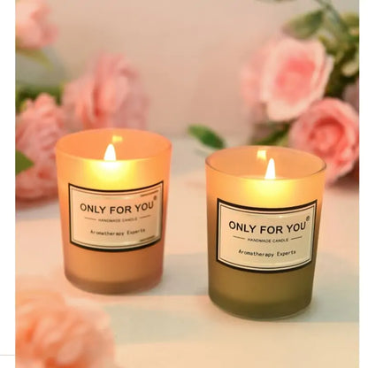 Romantic Floral Aromatherapy Smokeless Candle Candles Candle cream Home Improvement Romantic