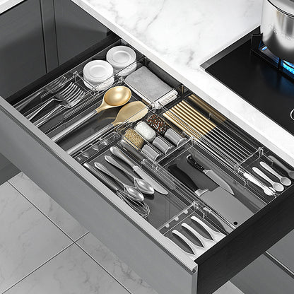 Kitchen drawer storage partition simple chopsticks knife and fork tableware storage box free combination home desktop partition Storages & Racks drawer organiser kitchen kitchen accessories Kitchen Gadgets kitchen items organiser organizer organizer box Organizers Storage storage rack utensils organizer