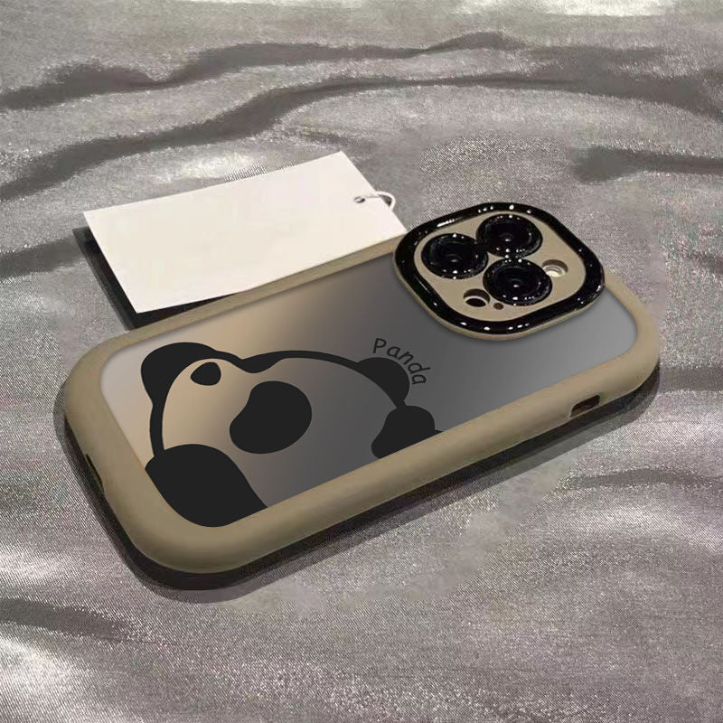 Fashion Gradient Panda I Phone Case Khaki Gradient Lying Panda 0 customized iPhone iPhone cases New Arrival phone cases Premium {{ product_collections }} {{ product_description }}