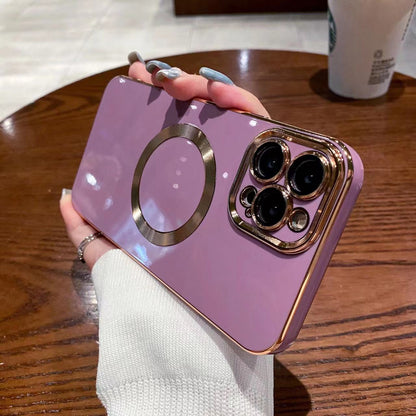 Applicable To 15 Series Solid Color Brushed 6D Electroplating Magnetic Phone Case 0 iPhone iPhone 16 iPhone Cases Luxury Magnetic Premium Wireless {{ product_collections }} {{ product_description }}