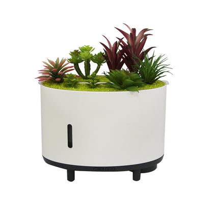 Simulation Plant Bluetooth Music Flame Aromatherapy Humidifier Style 3 Flower Pots