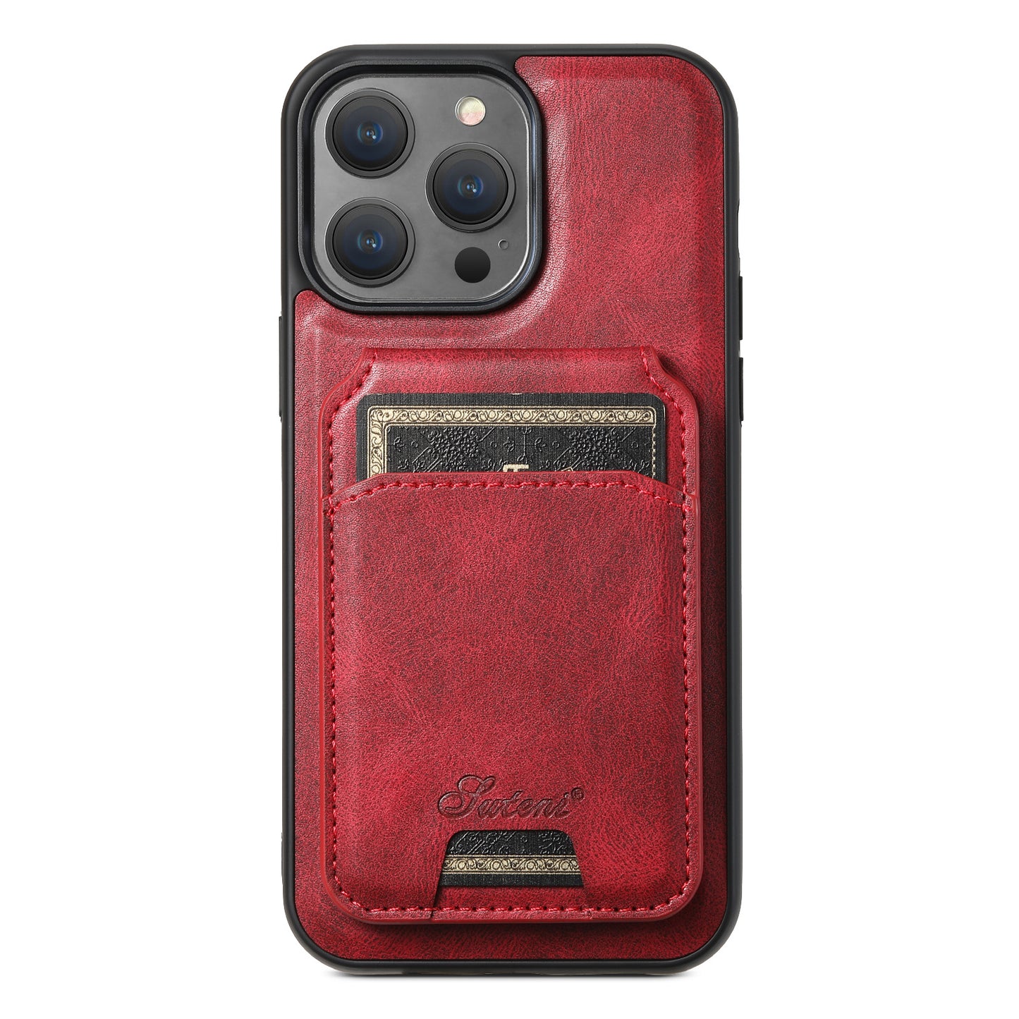 Mobile Phone Leather Phone Case Magnetic Card Holder Wireless Charger H15 Red 0 iPhone iPhone Cases Leather magsafe New Arrival Phone Cases Premium {{ product_collections }} {{ product_description }}