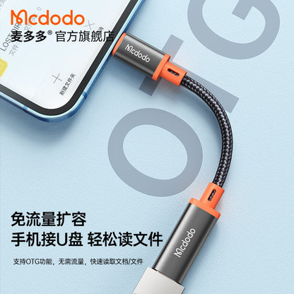 Type-C to Lightning Female OTG Compact Audio Portable Adapter Data Cable Electronics Accessories c type to lightening cable converter electronics electronics accessories