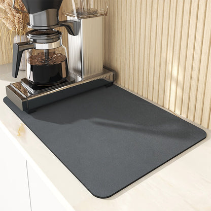 Kitchen countertop water-absorbing and draining mat wash table anti-splash dry cushion water coaster wash-free heat insulation pad solid color pad Mats & Cutting Boards coffee mats home home and kitchen Kitchen kitchen accessories kitchen items kitchen mats mats & cutting boards