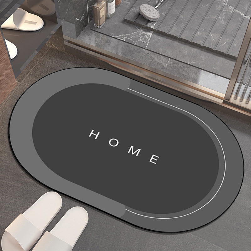 Light luxury bathroom absorbent and quick-drying floor mat diatom mud bathroom entrance door mat door mat household non-slip mat wholesale Mats