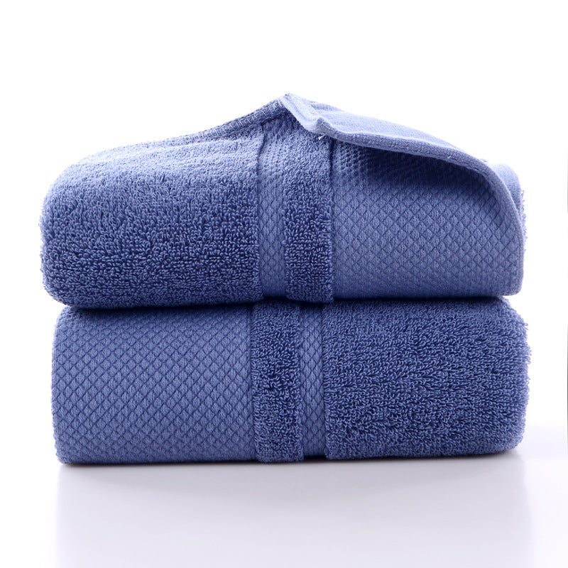 Long Staple Combed Cotton Towel Face Washing Face Towel Thick Cotton Platinum Satin Sapphire Blue Towels bath towel Bedding and towels best drying bath towel cotton towels Home towels