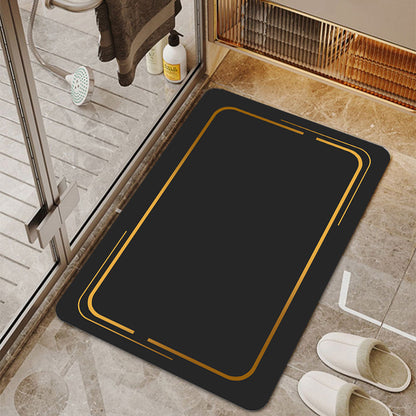 Light luxury bathroom absorbent and quick-drying floor mat diatom mud bathroom entrance door mat door mat household non-slip mat wholesale JK0178-1 Mats