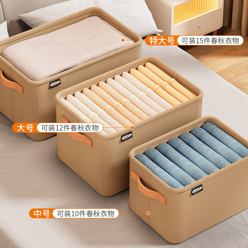 Clothes storage box thickened fabric storage basket clothes pants storage storage box dormitory home wardrobe storage box Storages & Racks clothes drawer organiser home home accessories organiser organizer organizer box Organizers wardrobe