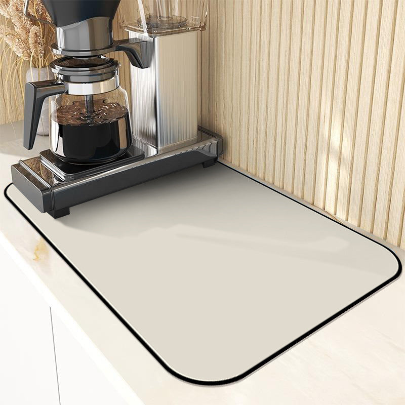 Kitchen countertop water-absorbing and draining mat wash table anti-splash dry cushion water coaster wash-free heat insulation pad solid color pad CE0120-1 Mats & Cutting Boards coffee mats home home and kitchen Kitchen kitchen accessories kitchen items kitchen mats mats & cutting boards