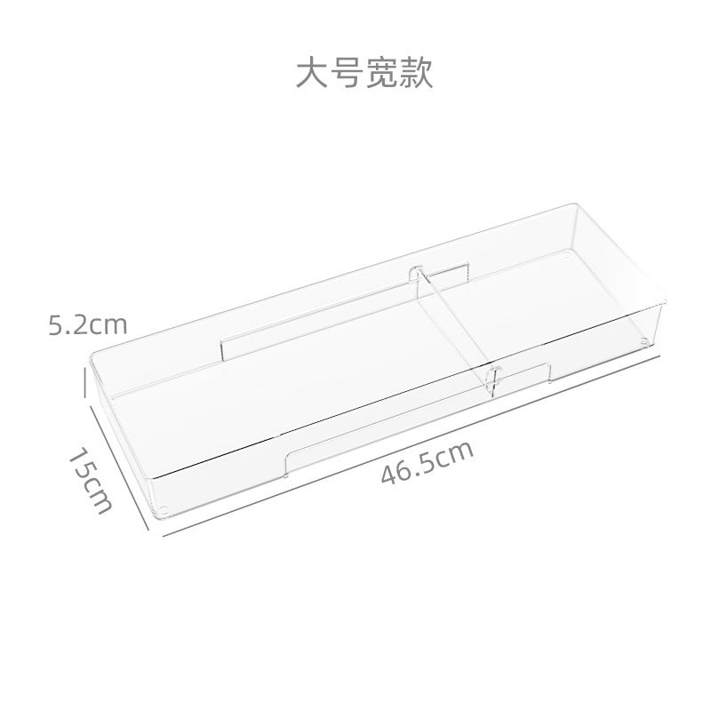 Kitchen drawer storage partition simple chopsticks knife and fork tableware storage box free combination home desktop partition Large wide version Storages & Racks drawer organiser kitchen kitchen accessories Kitchen Gadgets kitchen items organiser organizer organizer box Organizers Storage storage rack utensils organizer