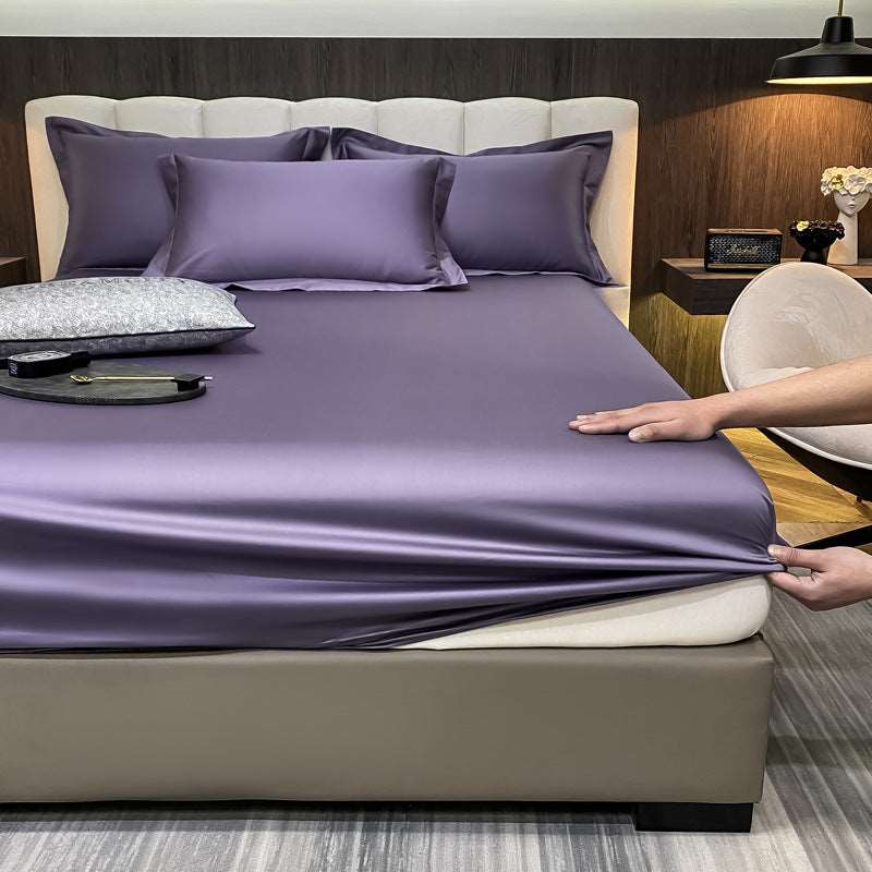 60 Cotton Long-staple Cotton Three-piece Bed Sheet Set Roland Purple Bed Sheets bed sheet home living room matress cover