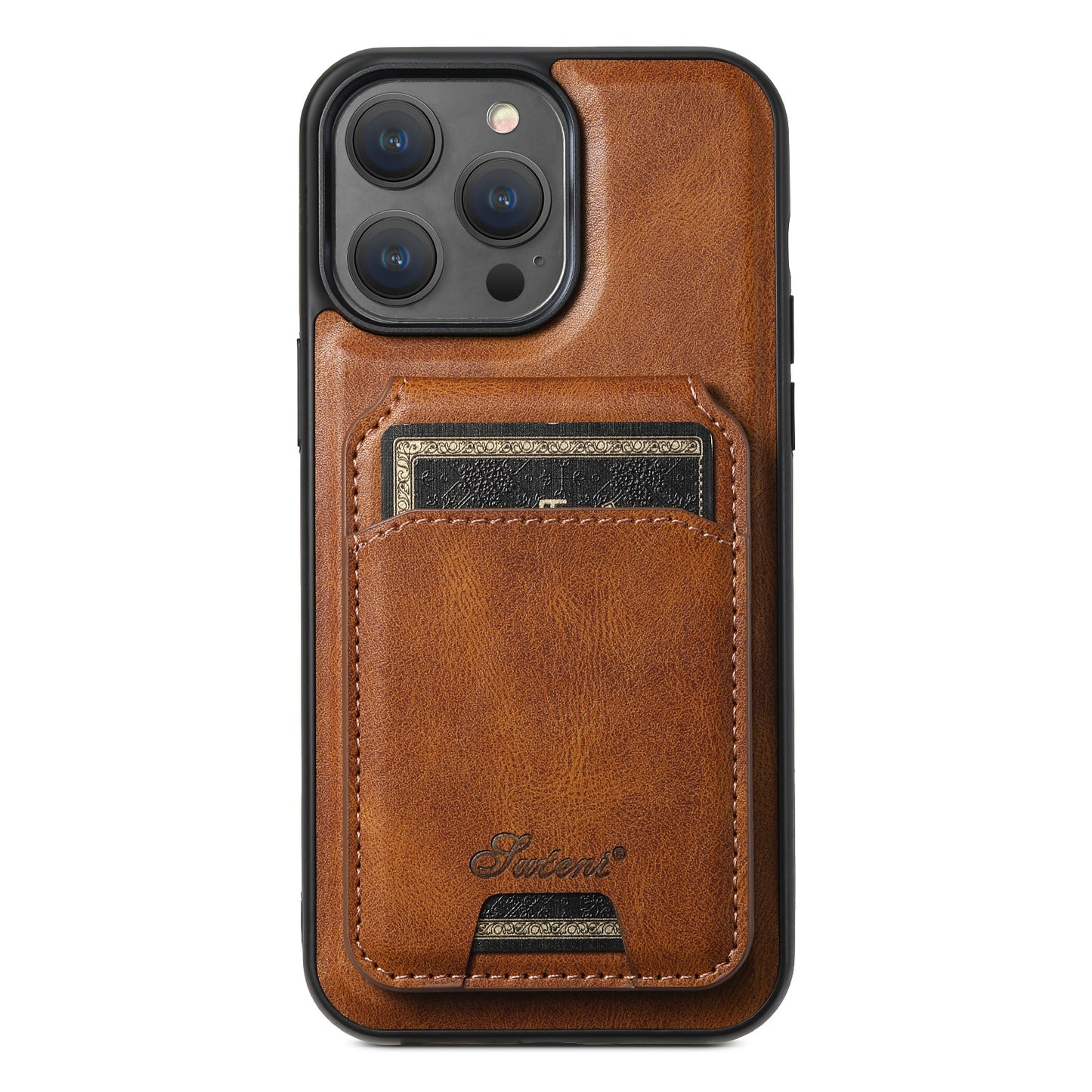 Mobile Phone Leather Phone Case Magnetic Card Holder Wireless Charger H15 Brown 0 iPhone iPhone Cases Leather magsafe New Arrival Phone Cases Premium {{ product_collections }} {{ product_description }}