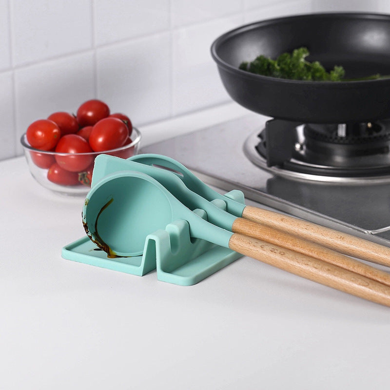 Silicone Kitchen Utensil Seat Shelf Pad Kitchen Items kitchen kitchen accessories multipurpose silicone spoon holder