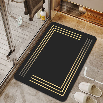 Light luxury bathroom absorbent and quick-drying floor mat diatom mud bathroom entrance door mat door mat household non-slip mat wholesale Mats