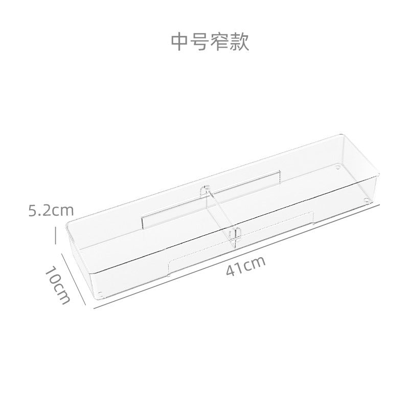 Kitchen drawer storage partition simple chopsticks knife and fork tableware storage box free combination home desktop partition Medium narrow Storages & Racks drawer organiser kitchen kitchen accessories Kitchen Gadgets kitchen items organiser organizer organizer box Organizers Storage storage rack utensils organizer