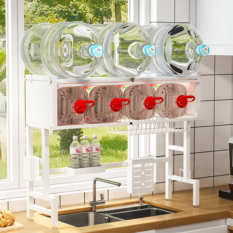 Kitchen sink rack household dish storage sink sink dustproof cupboard with door multifunctional rack Storages & Racks home home and kitchen Kitchen Kitchen Gadgets kitchen items sink storage