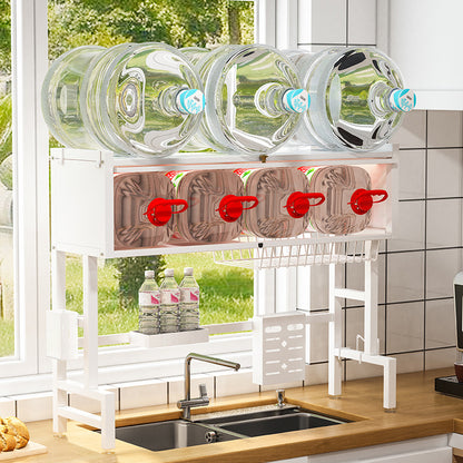 Kitchen sink rack household dish storage sink sink dustproof cupboard with door multifunctional rack Storages & Racks home home and kitchen Kitchen Kitchen Gadgets kitchen items sink storage