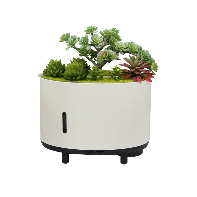 Simulation Plant Bluetooth Music Flame Aromatherapy Humidifier Style 1 Flower Pots